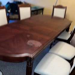 Dining Room Table And 8 Chairs