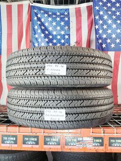 🇺🇸 2 USED TIRES LT245/75R16 BRIDGESTONE V-STEEL LT LOAD E 10PR 245 75 16 SAME AS NEW