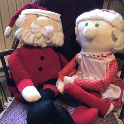 Mr &Mrs Clause Rag Dolls