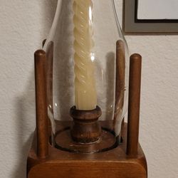 Wooden Candle Lamp