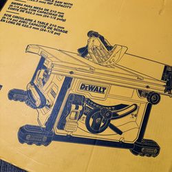Dewalt 15amp 8-1/4 Table Saw