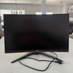 AOC 24” Curved Monitor – Gaming/Work Setup – Like New