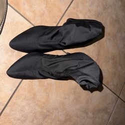 black heels- boot sock style