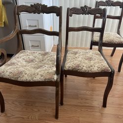 vintage floral chairs