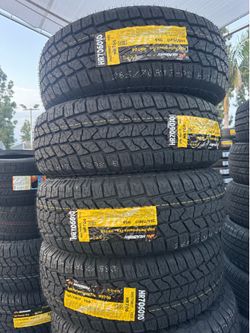 265/70/17 Headway all terrain 4 new tires installed