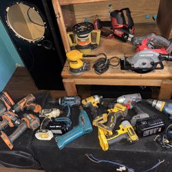 Milwuakee Makita Dewalt Power Tools