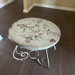Round Accent Table - Vintage 