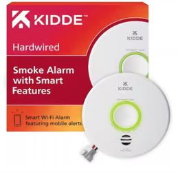 Smart Hardwired Wi-Fi Enabled Smoke Detector with Photoelectric Sensor and Voice Alerts
