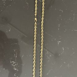 10kt Gold Rope Chain