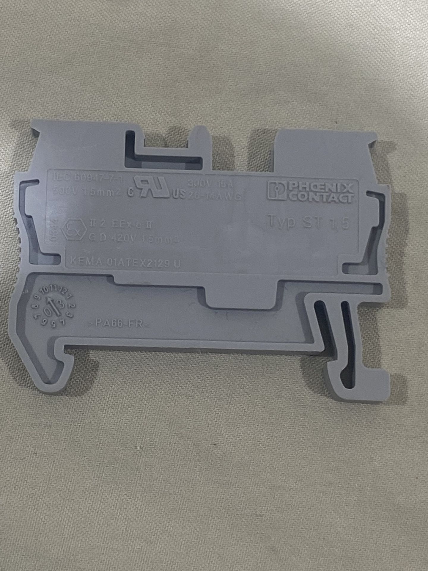 ST 15 Phoenix Contact (contact info removed) St 15 Tension Spring Feed through Terminal