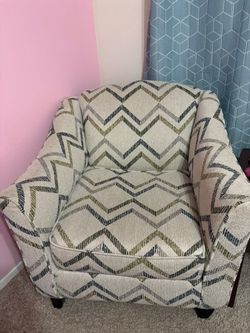 Blue 3-Seater Sofa + Accent Chair