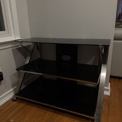 Modern Glass TV Stand / Media Console – $95 