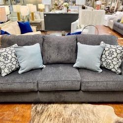Charenton Charcoal Sofa /couch /Living room