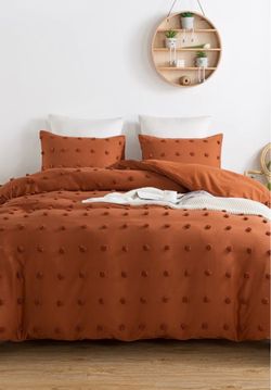 Full size 3 piece duvet set with duvet insert
