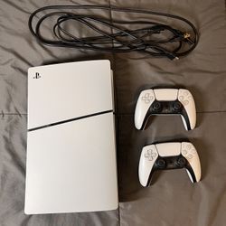Ps5 Slim Disc Edition 1TB SSD (2 Controllers)