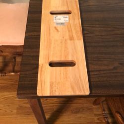Lumex Wood Transfer Board with 2 Handles, 24"L x 8"W, 440 lb Weight Capacity, 5242-24A-1 