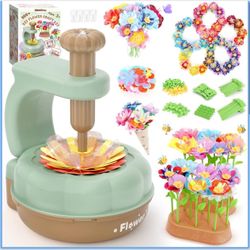 New-GirlsHome 300+PCS Fabric Flower Bouquets Toys, DIY Flower Crafts Kits for Kids, Arts and Crafts for Kids Ages 6-8 Girls, Build Flower Bouquet, STE