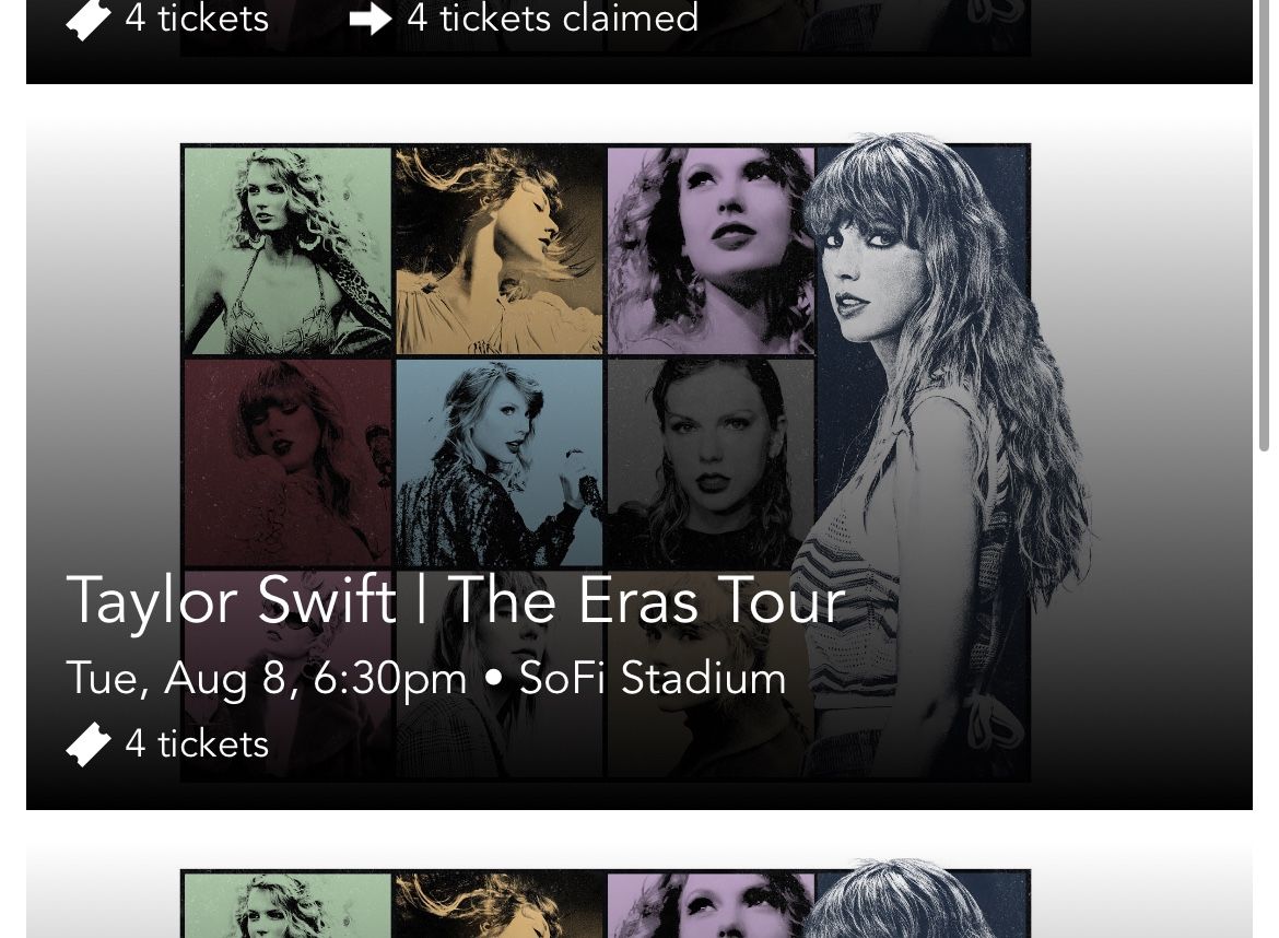 Taylor Swift SoFi stadium - 8/8/23 2 Tickets
