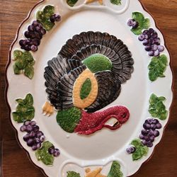 Antique Turkey Platter
