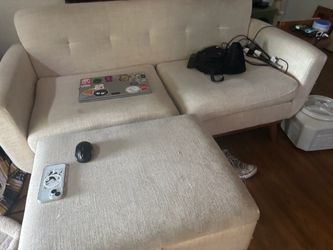 Couch with ottoman