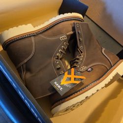 Hawx Men's 8" USA Redesigned Work Boots - Composite Toe Size 10.5/EE