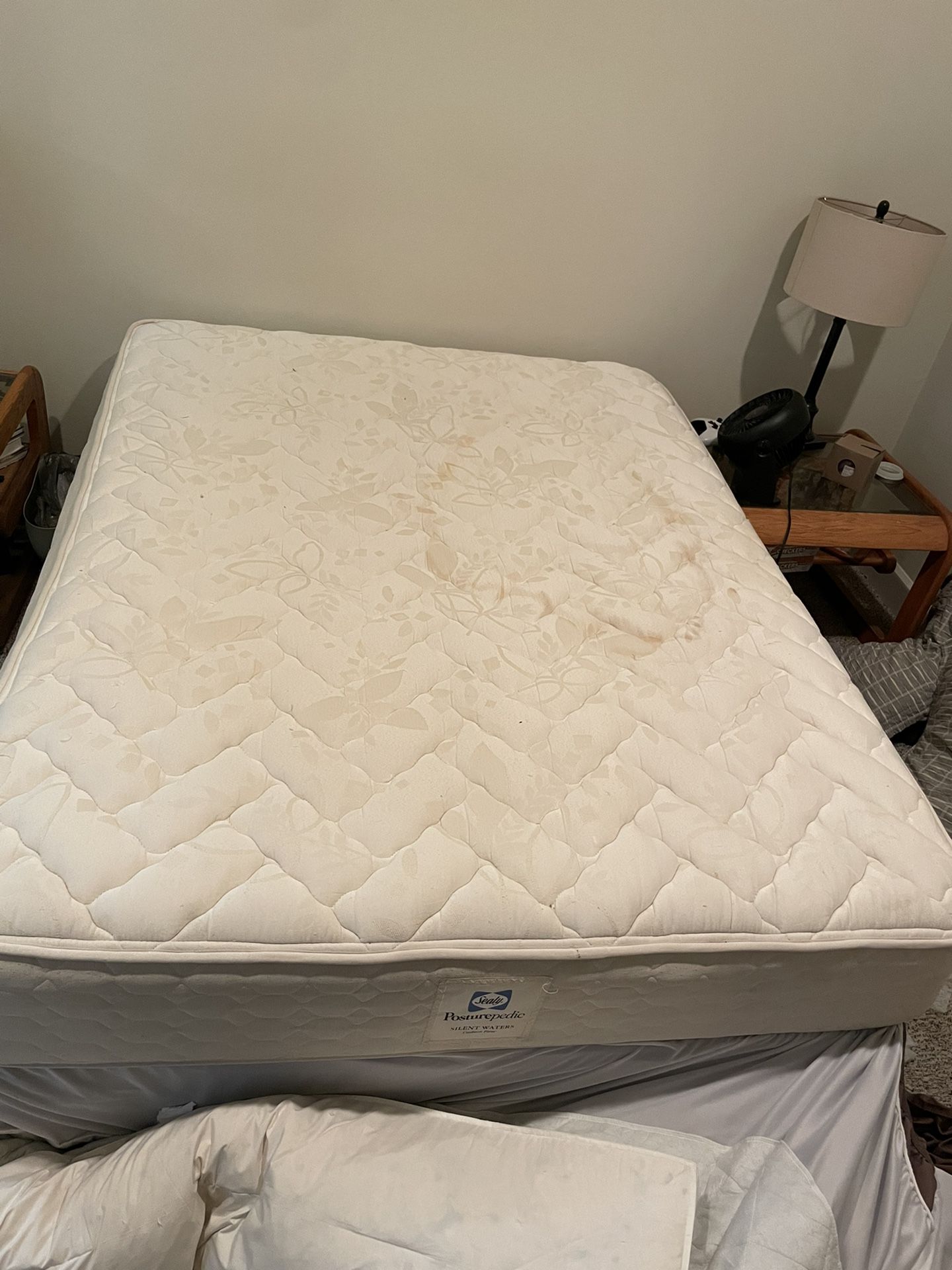 Queen Mattress, Box Spring, And Bed Frame