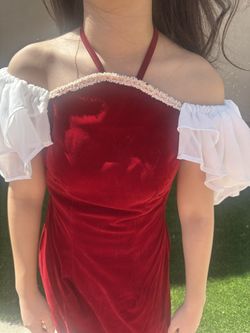 Red Modern Vietnamese, Traditional Dress Ao Dai 