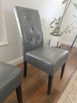 Like New Faux Leather Chairs