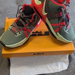 Nike LeBron Witness 7 Black/ Bright  Crimson Red  DS OG Box 