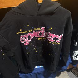 black sp5der hoodie