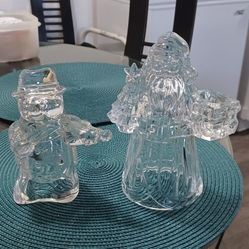 2 Glass Figurines 