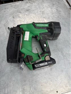 Metabo #NT1865DM- 18V Brushless Cordless Finish Nailer 16GA with One 3.0AH Battery, No Charger