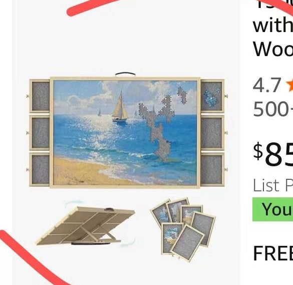 Brand new 1500 puzzle table