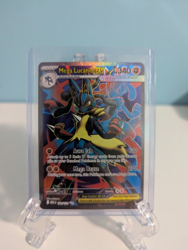 Mega Lucario EX pokemon card 160/132
