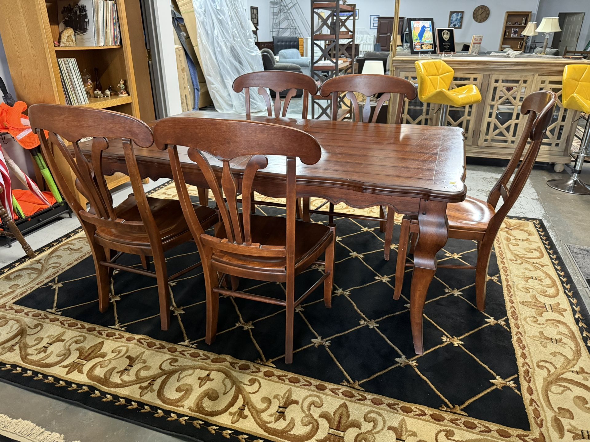 Elegant Cherry Wood Dining Set – Classic Beauty for Every Home
