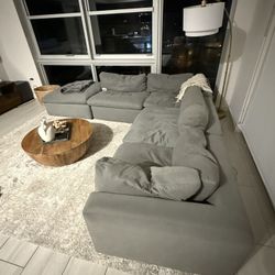 Modern Grey Couch 
