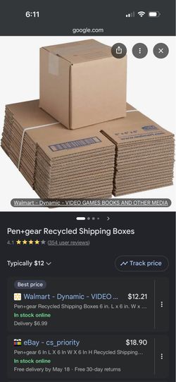 Card board boxes for house, $250