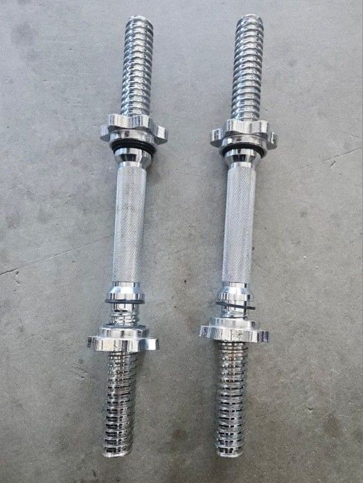 Dumbbells handles set.
