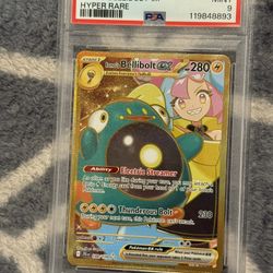 PSA 9 - Pokemon JTG EN, Iono's Bellibolt EX, Hyper Rare
