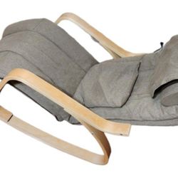 OWAYS Rocking Massage Chair Recliner Shiatsu,hips Vibration And Rolling Massage for Body Relaxation Wooden Color 