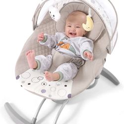 Brand new   Electric Baby Swing for Infants with 3 Speeds, 8 Lullabies, AC Adapter & Battery Operated, Indoor & Outdoor Use, Remote Control, 0-20 lb, 