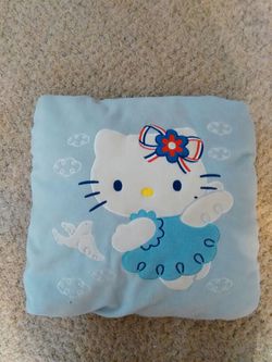 Blue Hello Kitty Pillow