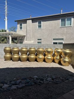 Beautiful Gold Planters