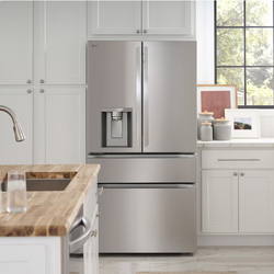 LG 25 cu. ft. Smart Counter-Depth MAX 4-Door French Door Refrigerator with Full-Convert Drawer
