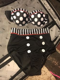 High waist bikini set, new. Size small $20