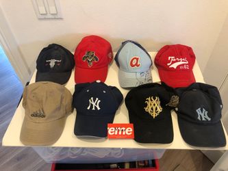 Lot of 8 dad hats caps adidas yankee panthers true religion target