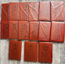 15 Golf Notebook Golf Lover Gifts (World's Okayest Golfer) Bundle Lot