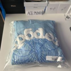 Blue Sp5ider Hoodie Stockx Approved 