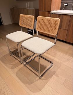 Rattan Upholstered Chairs / Bar stools