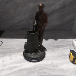 Golfer Statue